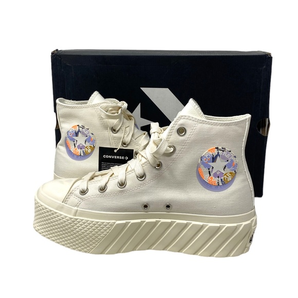 Converse Ctas Lift Platform High Shoe Skate Canvas Women Casual Sneakers A01732C - Picture 8 of 12